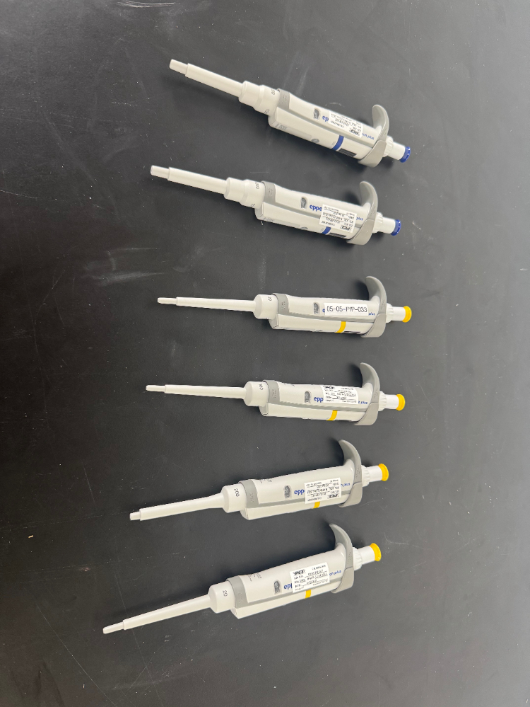 Image of Eppendorf Research Plus Single Channel Pipettes - Quantity 6